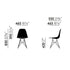 Cadeira Eames em Plástico DSR / Base Branca